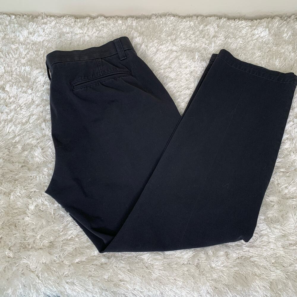 J.M. Haggar Black Trousers Pants Sz 34 x 30